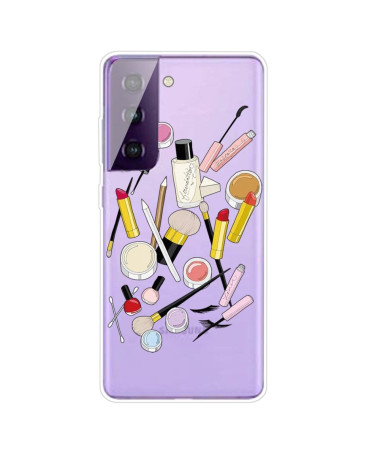 Coque Samsung Galaxy S21 5G transparente Make Up