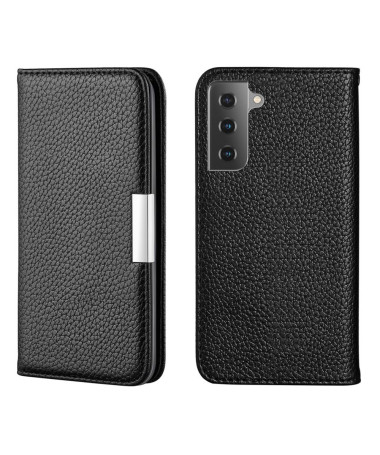 Housse Samsung Galaxy S21 FE Flip Simili Cuir Grainé