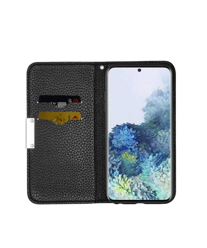 Housse Samsung Galaxy S21 FE Flip Simili Cuir Grainé