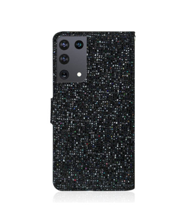 Housse Samsung Galaxy S21 Ultra 5G Glitter Porte Cartes