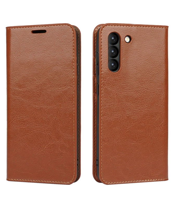 Housse Samsung Galaxy S21 FE Cuir Porte Cartes Fonction Support