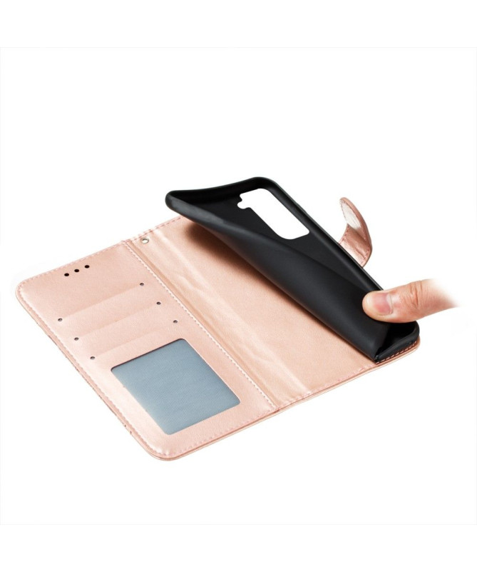 Housse Samsung Galaxy S21 FE Rabat Porte-Cartes