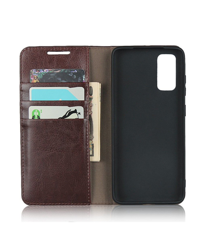 Housse Samsung Galaxy S20 Cuir Porte Cartes Fonction Support