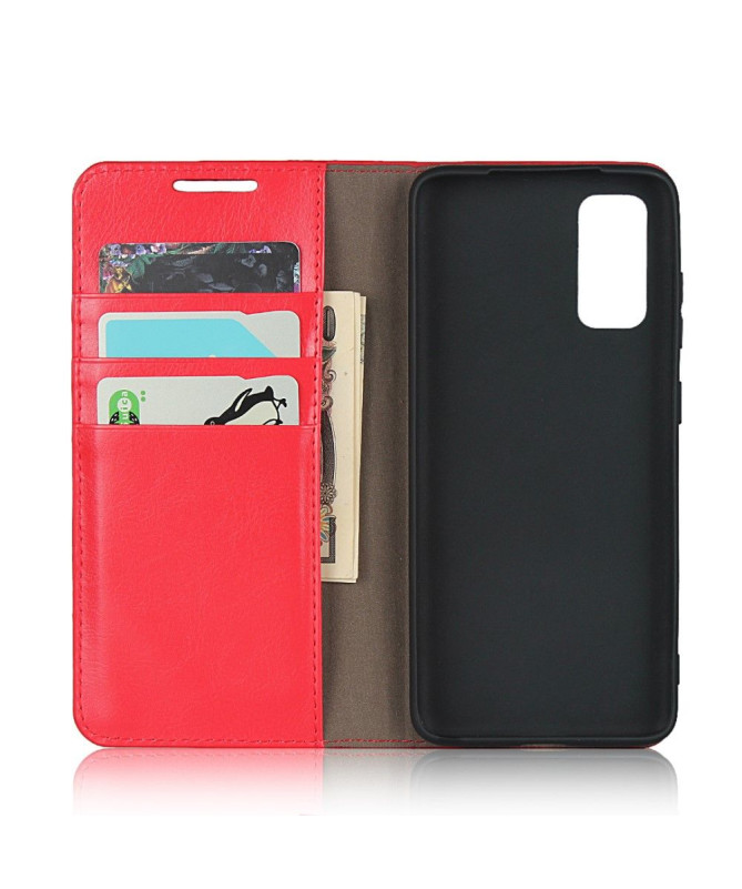 Housse Samsung Galaxy S20 Cuir Porte Cartes Fonction Support