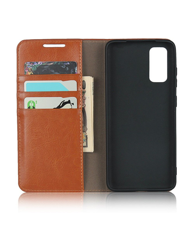 Housse Samsung Galaxy S20 Cuir Porte Cartes Fonction Support