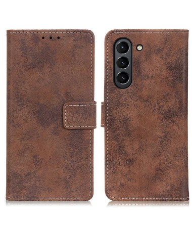 Housse Samsung Galaxy S21 FE Cyrius simili cuir vintage