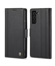 Housse Samsung Galaxy S21 5G LC.IMEEKE Folio effet cuir