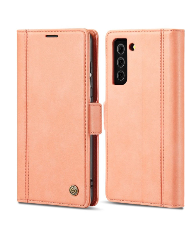 Housse Samsung Galaxy S21 5G LC.IMEEKE Folio effet cuir