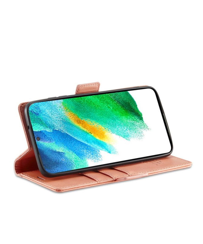 Housse Samsung Galaxy S21 5G LC.IMEEKE Folio effet cuir