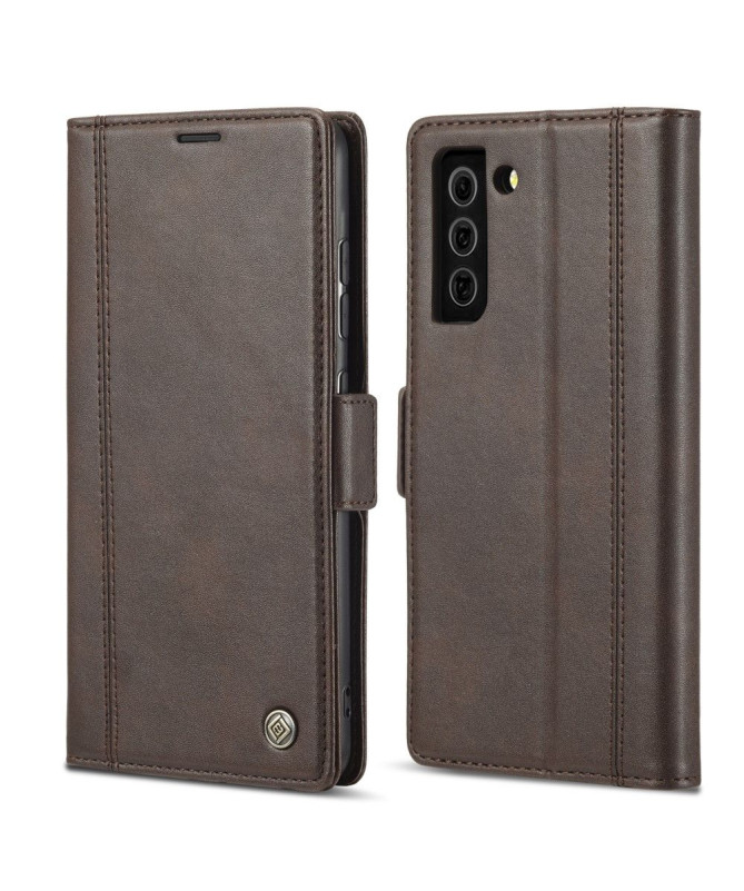 Housse Samsung Galaxy S21 5G LC.IMEEKE Folio effet cuir