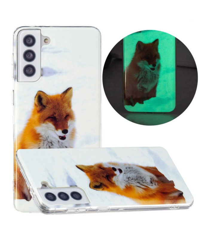 Coque Samsung Galaxy S21 5G Fluorescente Renard roux