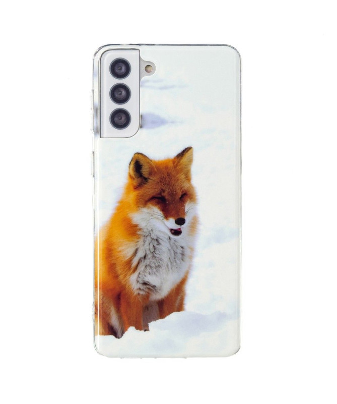 Coque Samsung Galaxy S21 5G Fluorescente Renard roux