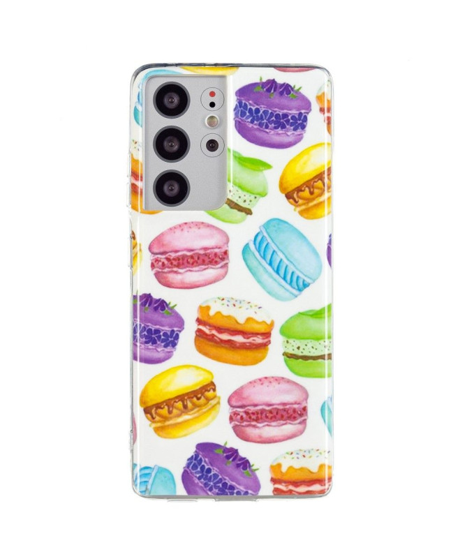 Coque Samsung Galaxy S21 Ultra 5G Fluorescente Macarons