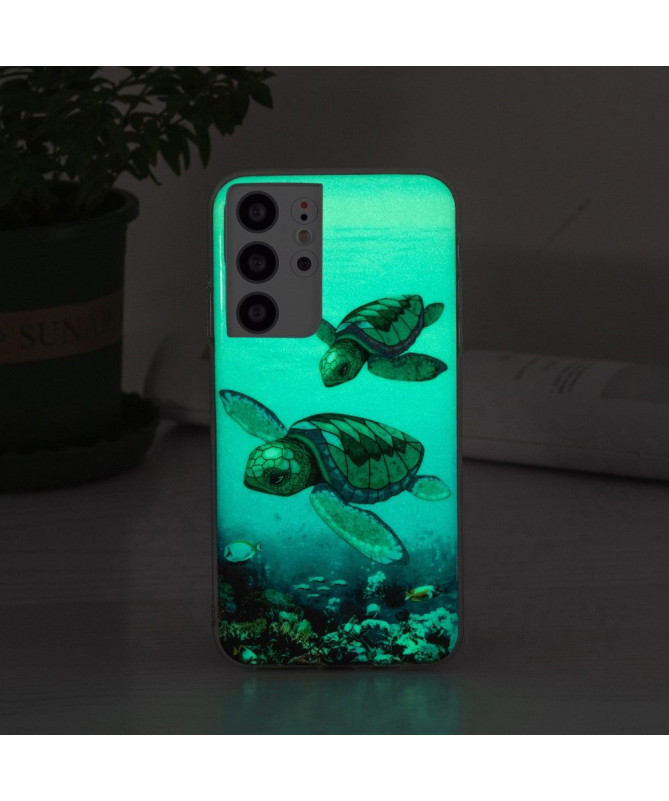 Coque Samsung Galaxy S21 Ultra 5G Fluorescente Tortues