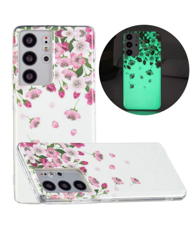 Coque Samsung Galaxy S21 Ultra 5G Fluorescente Fleurs