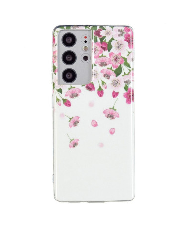 Coque Samsung Galaxy S21 Ultra 5G Fluorescente Fleurs