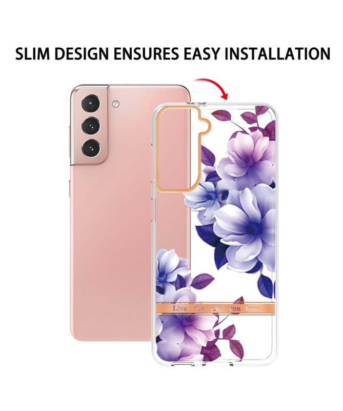 Coque Samsung Galaxy S21 5G Bégonia fleur