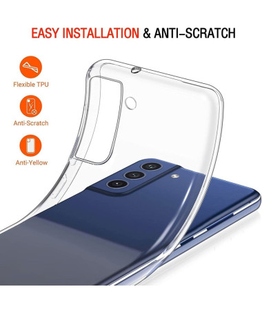 Coque + protection d'écran en verre trempé pour Samsung Galaxy S21 FE