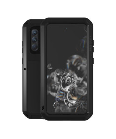 Coque Samsung Galaxy S21 FE intégrale LOVE MEI Powerful Protectrice Noir