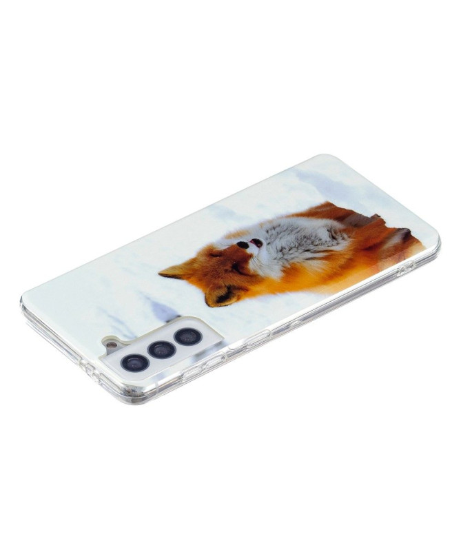 Coque Samsung Galaxy S21 FE Fluorescente Renard roux