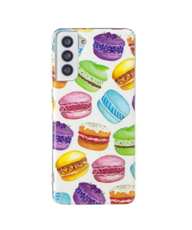 Coque Samsung Galaxy S21 FE Fluorescente Macarons