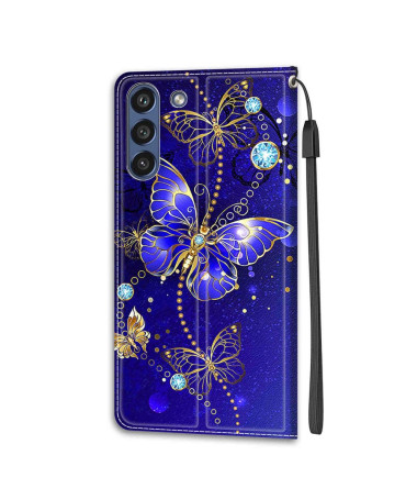 Housse Samsung Galaxy S21 FE 5G Papillon violet