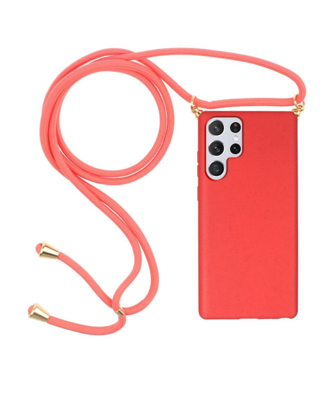 Coque Samsung Galaxy S22 Ultra avec cordon bandoulière