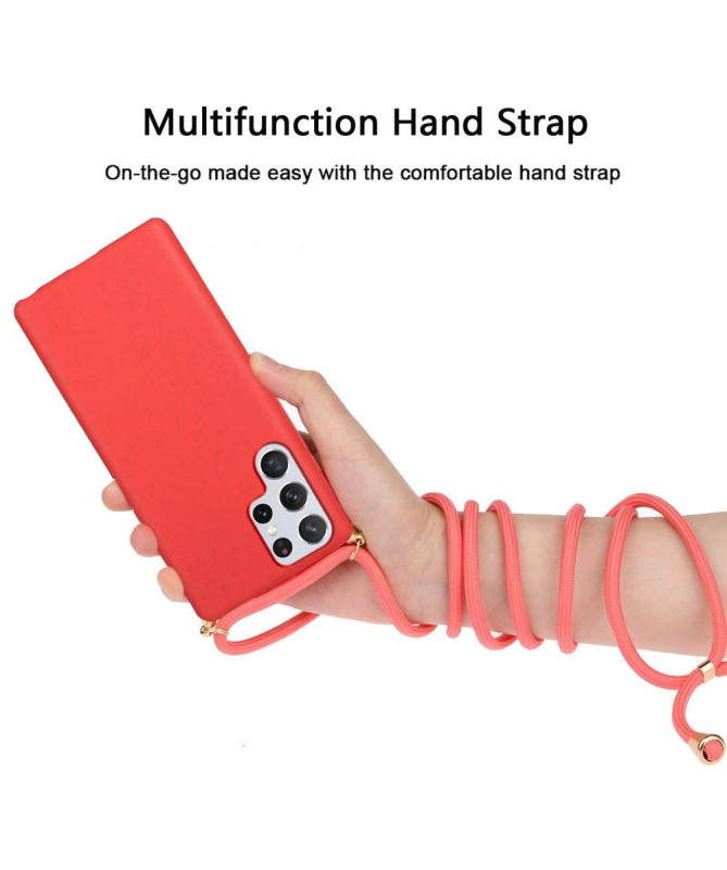 Coque Samsung Galaxy S22 Ultra avec cordon bandoulière