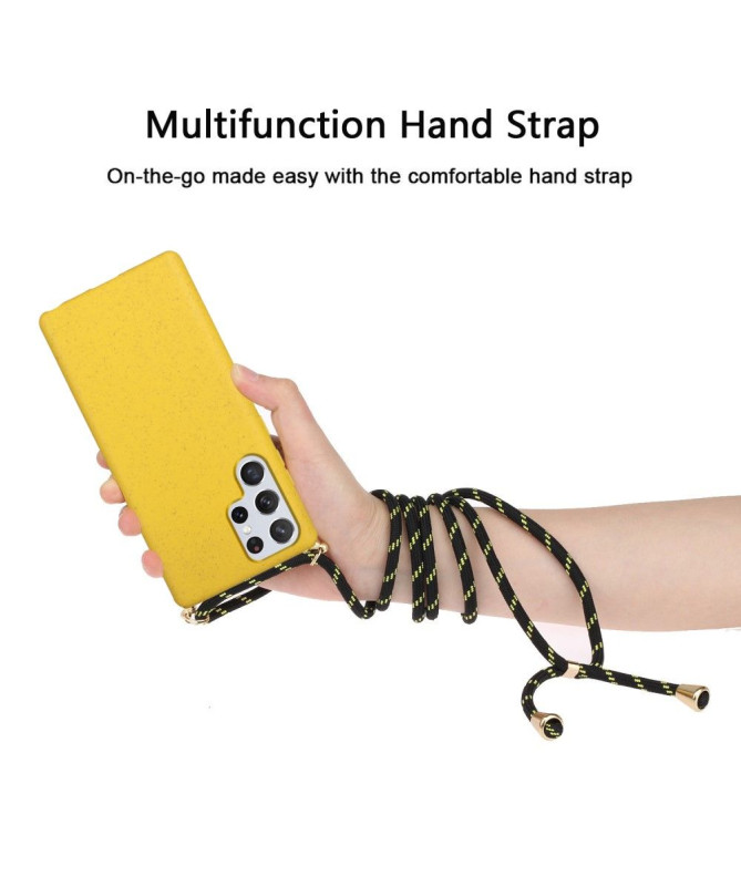 Coque Samsung Galaxy S22 Ultra avec cordon bandoulière