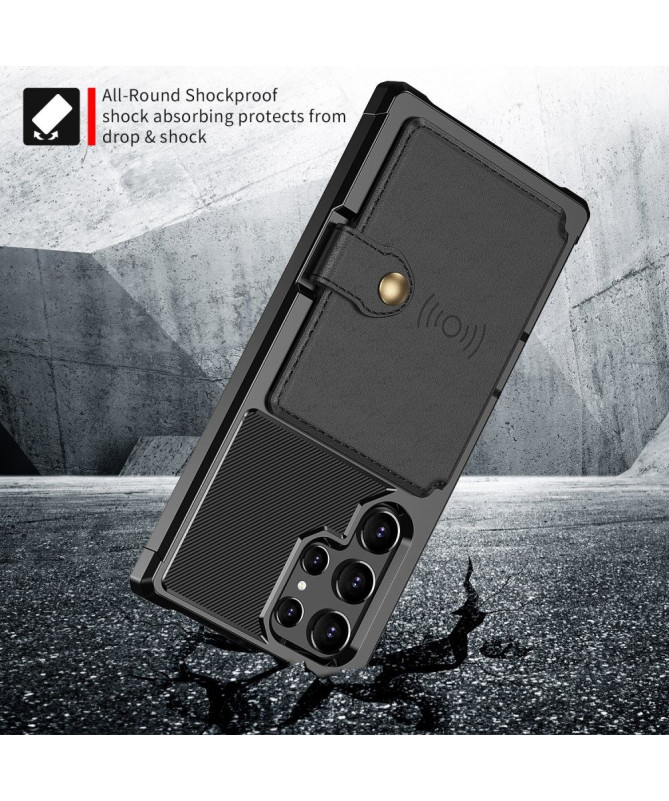 Coque Samsung Galaxy S22 Ultra ZM03 Porte-cartes