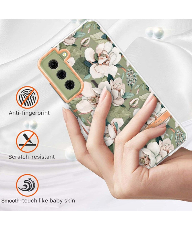 Coque Samsung Galaxy S21 FE Gardénia fleur blanche