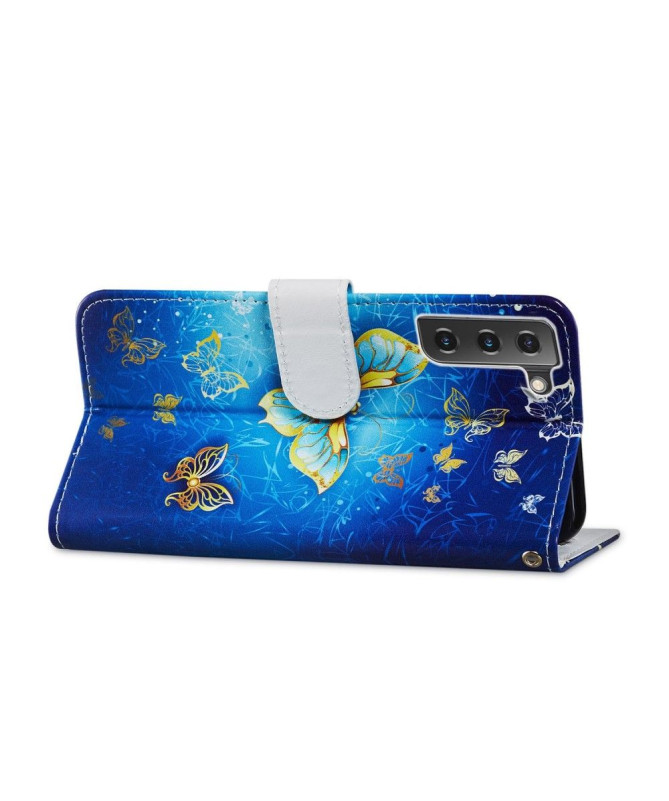 Housse Samsung Galaxy S21 FE Golden Butterfly