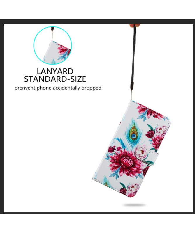 Housse Samsung Galaxy S21 FE Paon fleur