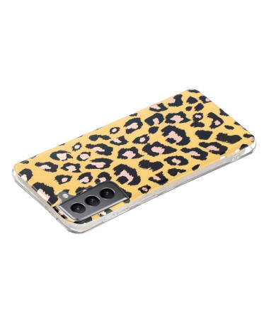 Coque silicone Samsung Galaxy S21 FE Léopard