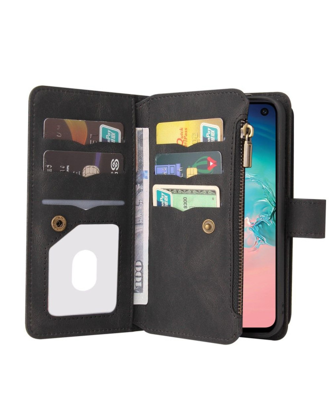 Housse portefeuille Samsung Galaxy S10e à lanière Noir - photo 16