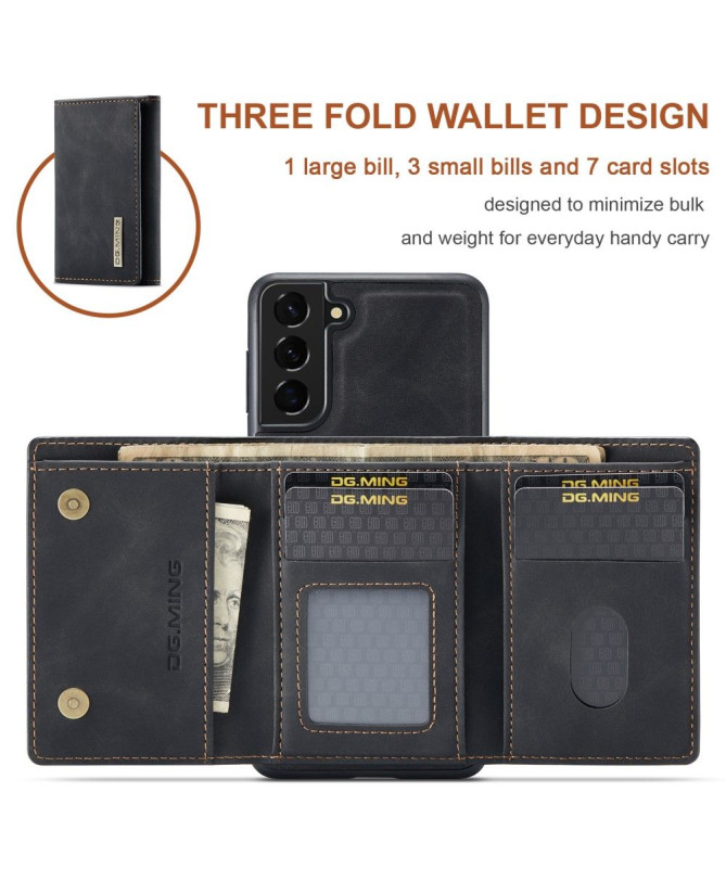 Coque Samsung Galaxy S22 5G Porte-cartes Détachable M1 Series