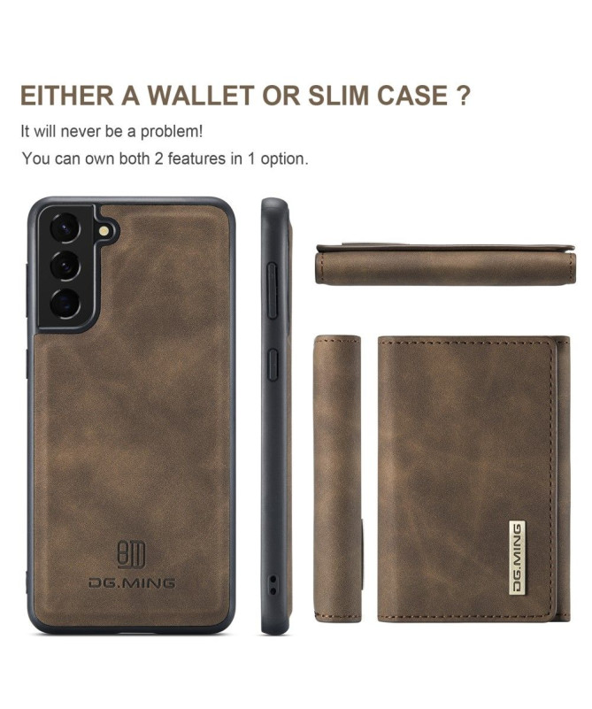 Coque Samsung Galaxy S22 5G Porte-cartes Détachable M1 Series