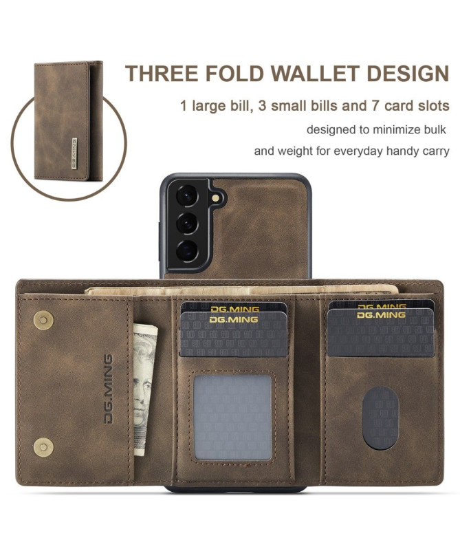 Coque Samsung Galaxy S22 5G Porte-cartes Détachable M1 Series