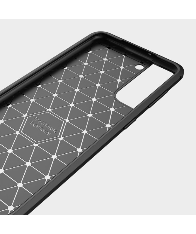 Coque Samsung Galaxy S22 5G effet brossé silicone