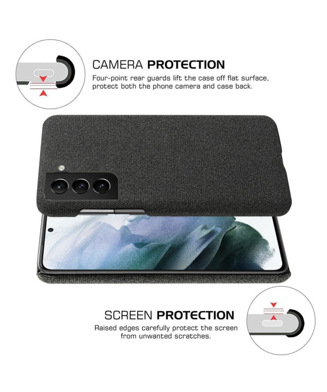 Coque Samsung Galaxy S22 5G revêtement tissu