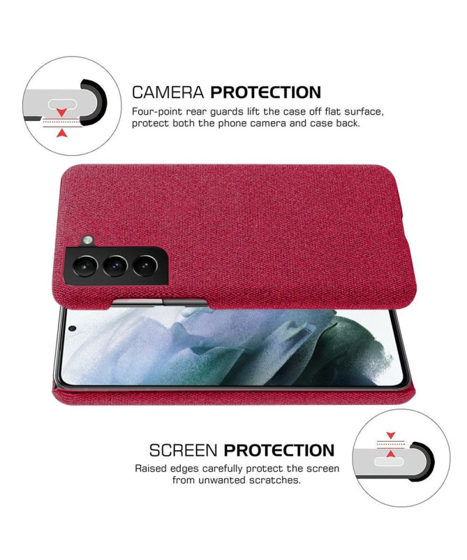 Coque Samsung Galaxy S22 5G revêtement tissu