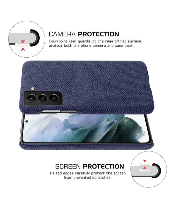 Coque Samsung Galaxy S22 5G revêtement tissu