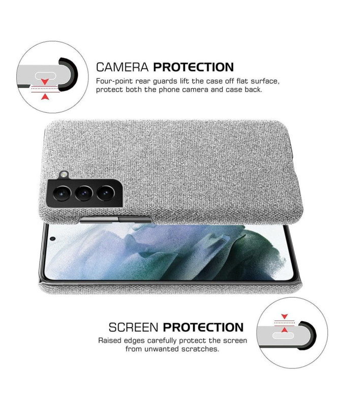 Coque Samsung Galaxy S22 5G revêtement tissu