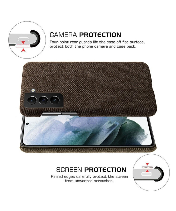 Coque Samsung Galaxy S22 5G revêtement tissu