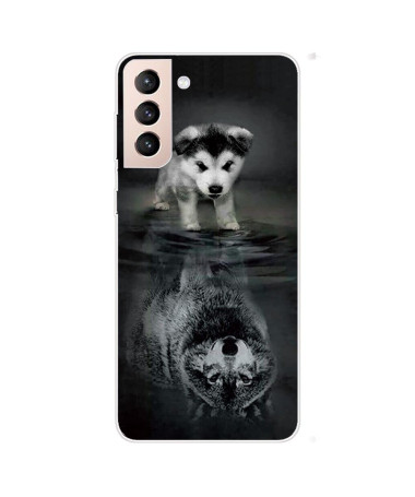 Coque Samsung Galaxy S22 5G Chien et Loup