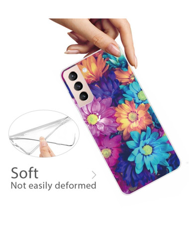 Coque Samsung Galaxy S22 5G Marguerites Colorées