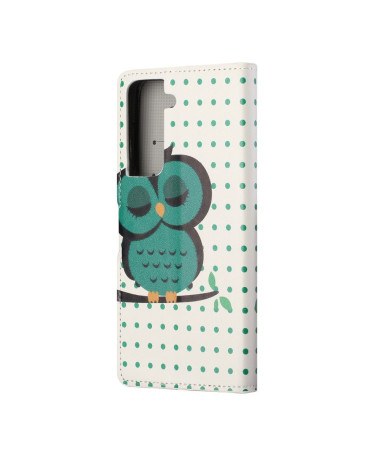 Housse Samsung Galaxy S21 5G Hibou polka dot