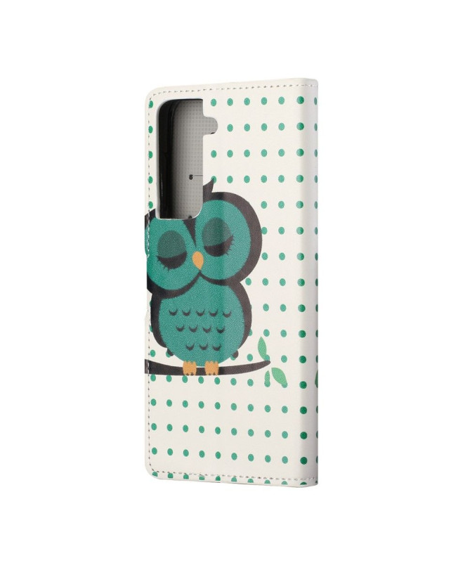 Housse Samsung Galaxy S21 5G Hibou polka dot