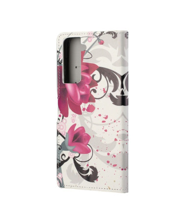 Housse Samsung Galaxy S21 5G Fleurs de lotus