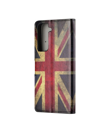 Housse Samsung Galaxy S21 5G Drapeau Anglais Vintage